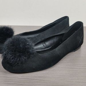 Michael Kors Remi Genuine Rabbit Fur Pompom Flat 6